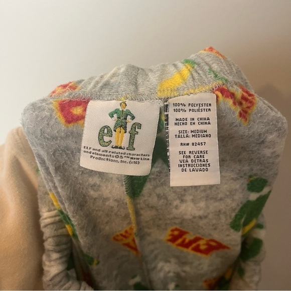 Elf Fleece “Son of a Nutcracker” Pajama Pants Men’s Medium - Picture 5 of 6